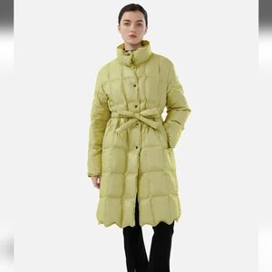 SDeer Goose Down Coat With Belt  NEW